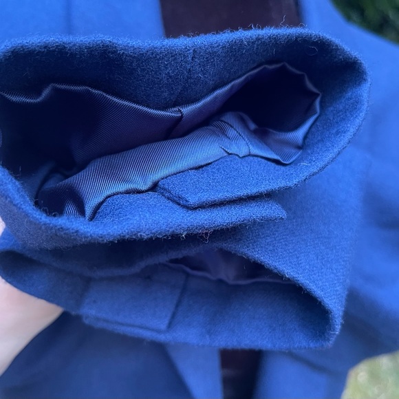 Vintage Pendleton Solid Dark Blue Wool Button Blazer Jacket - Picture 9 of 12